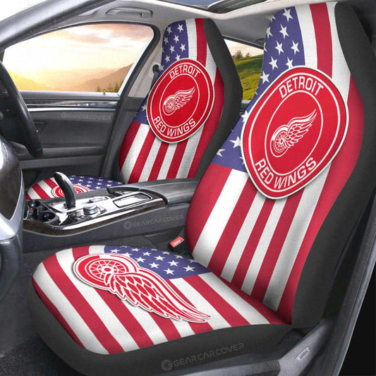 Detroit Red Wings Car Seat Covers Custom Car Decor Accessories - Gearcarcover - 2