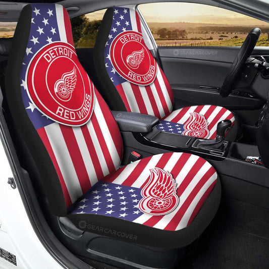 Detroit Red Wings Car Seat Covers Custom Car Decor Accessories - Gearcarcover - 1