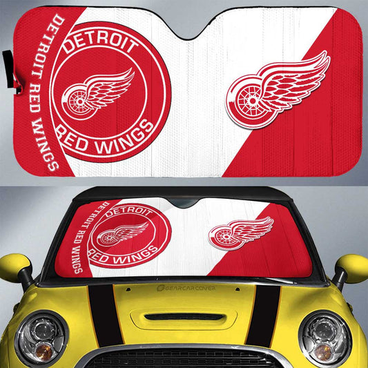 Detroit Red Wings Car Sunshade Custom Car Accessories For Fans - Gearcarcover - 1