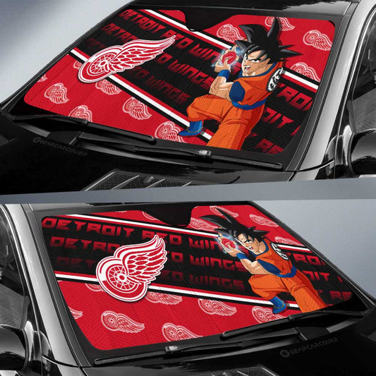 Detroit Red Wings Car Sunshade Custom Car Decorations For Fans - Gearcarcover - 2