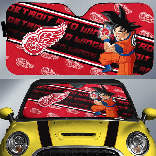 Detroit Red Wings Car Sunshade Custom Car Decorations For Fans - Gearcarcover - 1