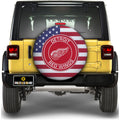 Detroit Red Wings Spare Tire Covers Custom US Flag Style - Gearcarcover - 1