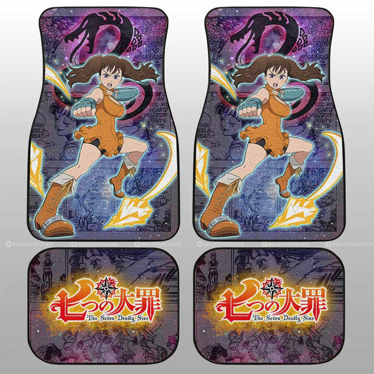 Diane Car Floor Mats Custom Seven Deadly Sins Anime Galaxy Manga Style - Gearcarcover - 2