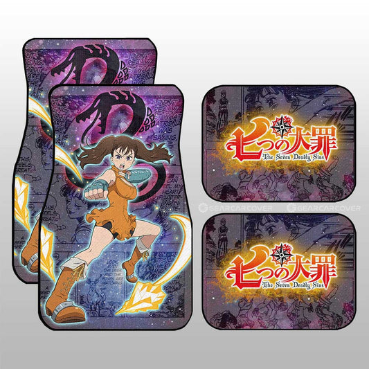 Diane Car Floor Mats Custom Seven Deadly Sins Anime Galaxy Manga Style - Gearcarcover - 1