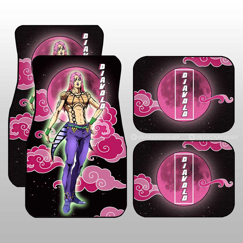 Diavolo Car Floor Mats Custom JoJo's Bizarre Adventure Anime Car Accessories - Gearcarcover - 1