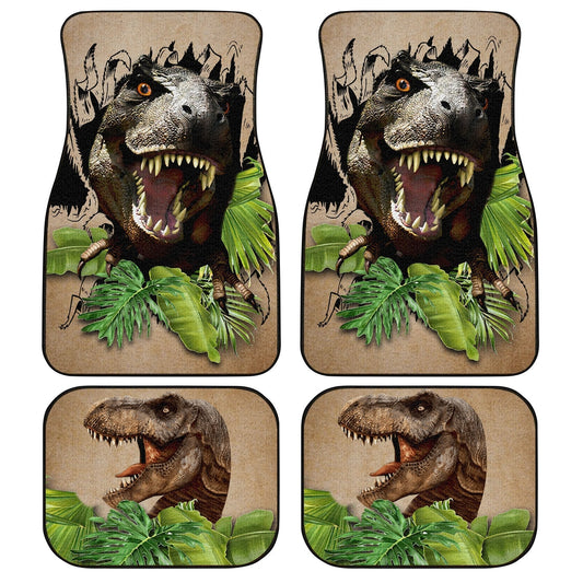 Dinosaur Car Floor Mats Custom Tropical Car Accessories - Gearcarcover - 1