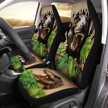 Dinosaur T-Rex Car Seat Covers Custom Car Accessories - Gearcarcover - 1