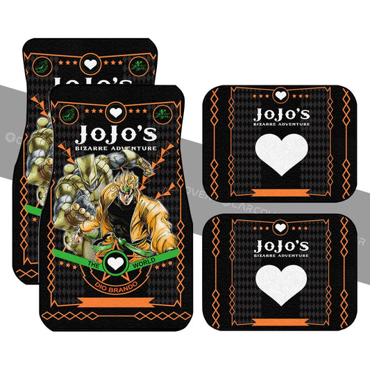 Dio Brando Car Floor Mats Custom Anime JoJo's Bizarre Adventure Car Interior Accessories - Gearcarcover - 1