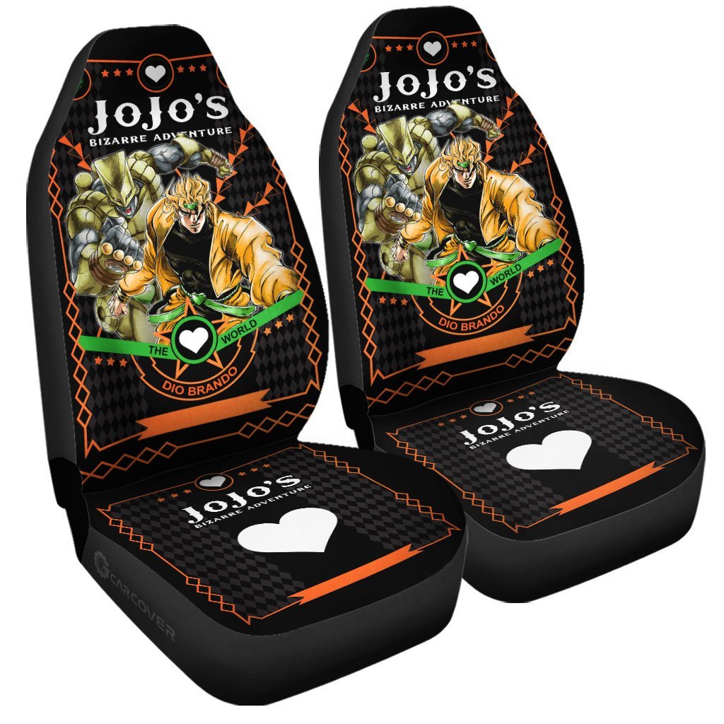 Dio Brando Car Seat Covers Custom Anime JoJo's Bizarre Adventure Car Interior Accessories - Gearcarcover - 3