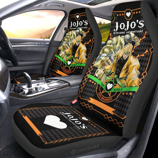 Dio Brando Car Seat Covers Custom Anime JoJo's Bizarre Adventure Car Interior Accessories - Gearcarcover - 2
