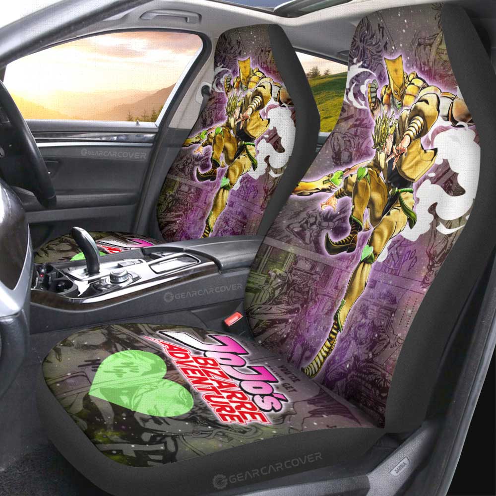 Dio Brando Car Seat Covers Custom Galaxy Style JJBA Anime Car Accessories - Gearcarcover - 2