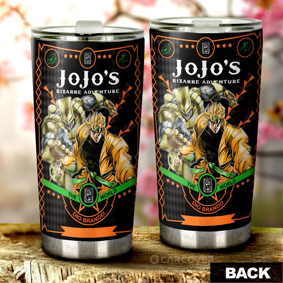Dio Brando Tumbler Cup Custom Anime JoJo's Bizarre Adventure Car Interior Accessories - Gearcarcover - 3