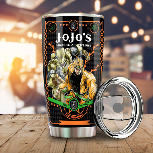Dio Brando Tumbler Cup Custom Anime JoJo's Bizarre Adventure Car Interior Accessories - Gearcarcover - 1