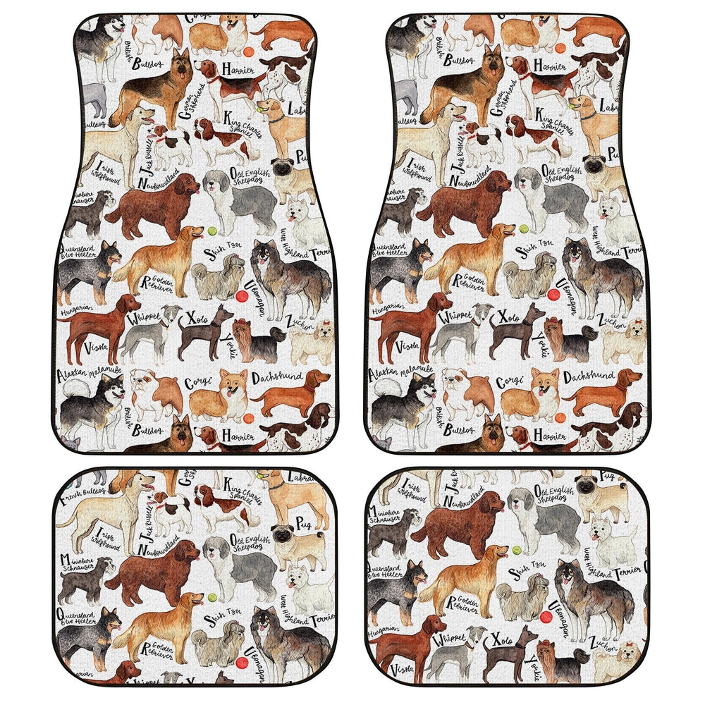 Dog Breeds Car Floor Mats Custom Dog Car Accessories - Gearcarcover - 1