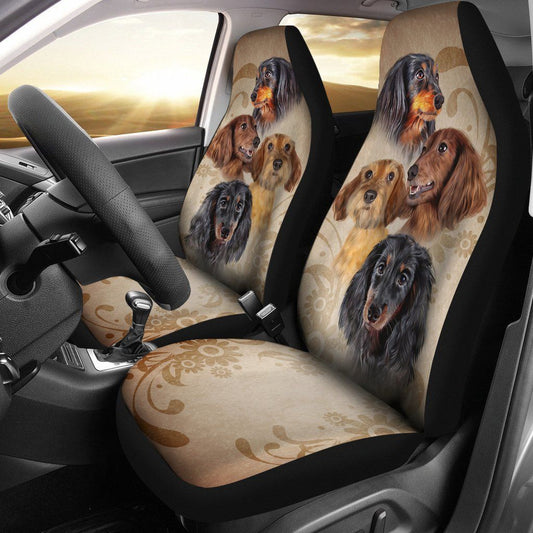 Dog Breeds Car Seat Covers Custom Vintage Car Accessories - Gearcarcover - 2