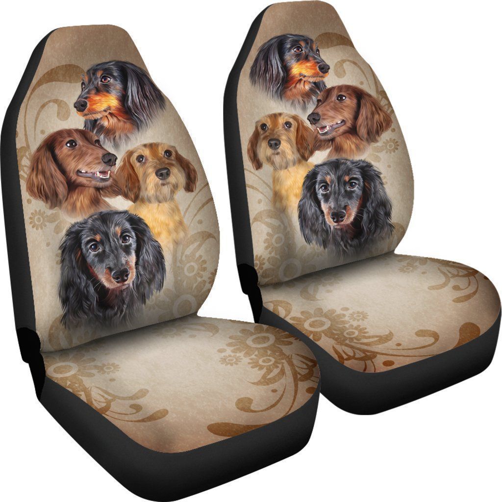 Dog Breeds Car Seat Covers Custom Vintage Car Accessories - Gearcarcover - 4