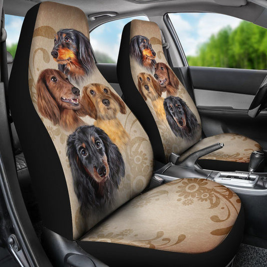 Dog Breeds Car Seat Covers Custom Vintage Car Accessories - Gearcarcover - 1
