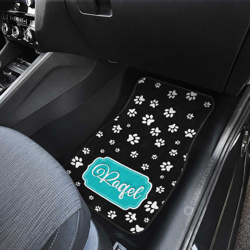 Dog Kitty Paw Car Floor Mats Custom Personalized Name Car Accessories - Gearcarcover - 4