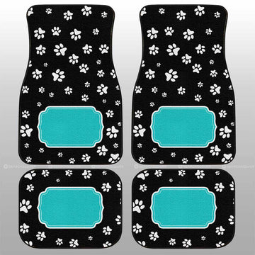 Dog Kitty Paw Car Floor Mats Custom Personalized Name Car Accessories - Gearcarcover - 1