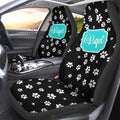 Dog Kitty Paw Car Seat Covers Custom Personalized Name Car Accessories - Gearcarcover - 4