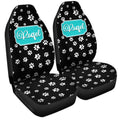 Dog Kitty Paw Car Seat Covers Custom Personalized Name Car Accessories - Gearcarcover - 1