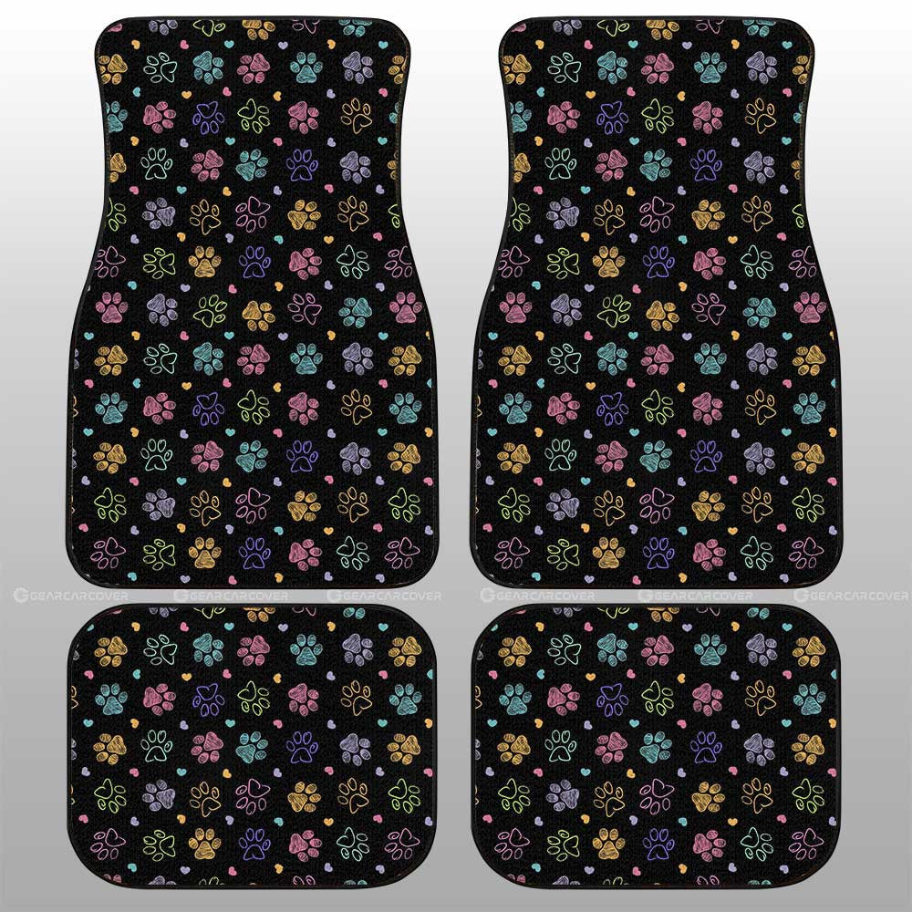 Dog Paw Car Floor Mats Custom Car Accessories - Gearcarcover - 1
