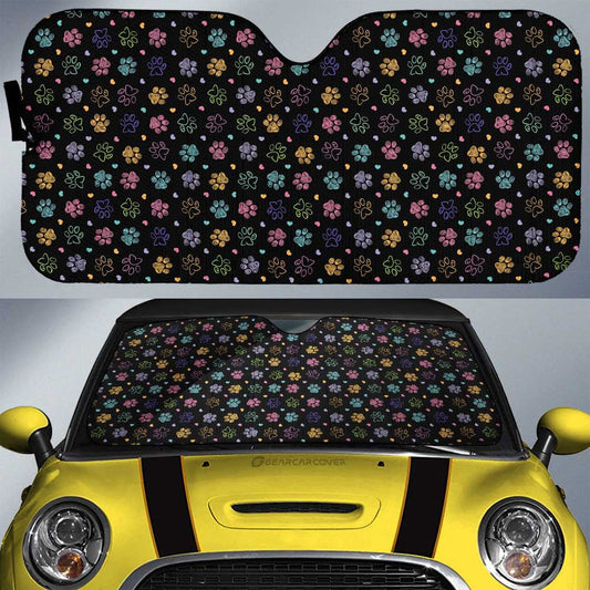 Dog Paw Car Sunshade Custom Car Interior Accessories - Gearcarcover - 1