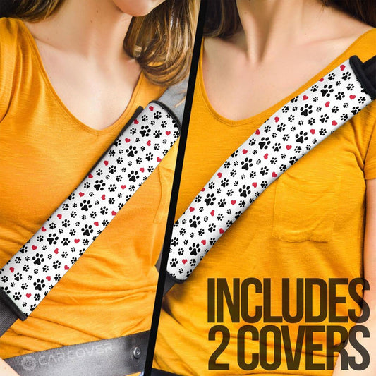 Dog Paw Seat Belt Covers Cute Car Interior Accessories - Gearcarcover - 2