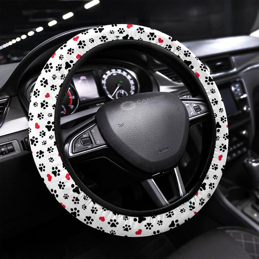 Dog Paw Steering Wheel Covers Custom Cute Car Accessories - Gearcarcover - 1