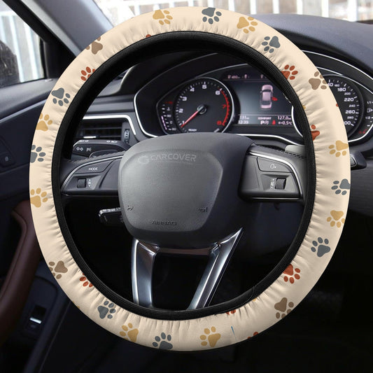 Dog Paw Steering Wheel Covers Custom Cute Dog Paw Car Accessories - Gearcarcover - 2