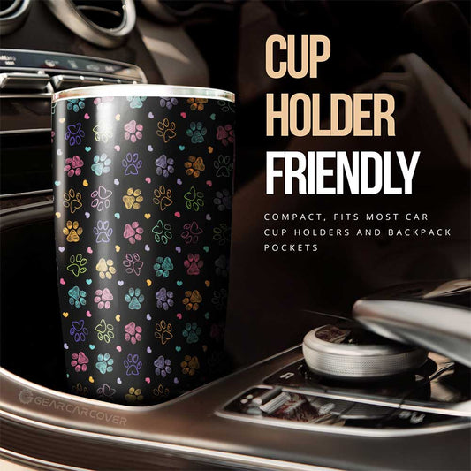 Dog Paw Tumbler Cup Custom Car Interior Accessories - Gearcarcover - 2