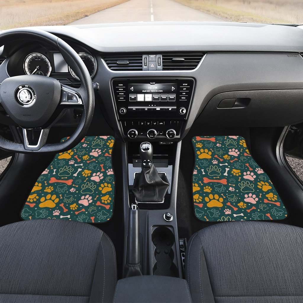 Dog Paws Car Floor Mats Custom Car Accessories For Dog Lovers - Gearcarcover - 2
