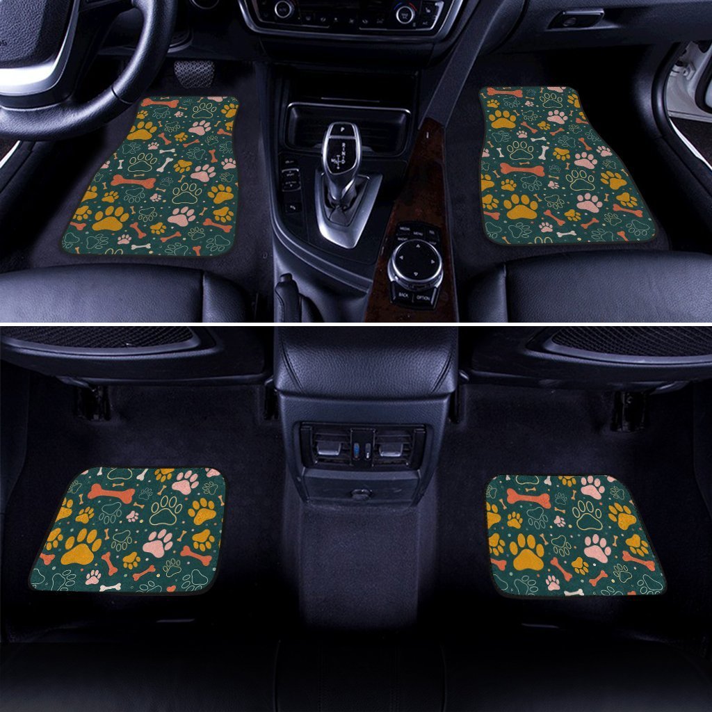 Dog Paws Car Floor Mats Custom Car Accessories For Dog Lovers - Gearcarcover - 1