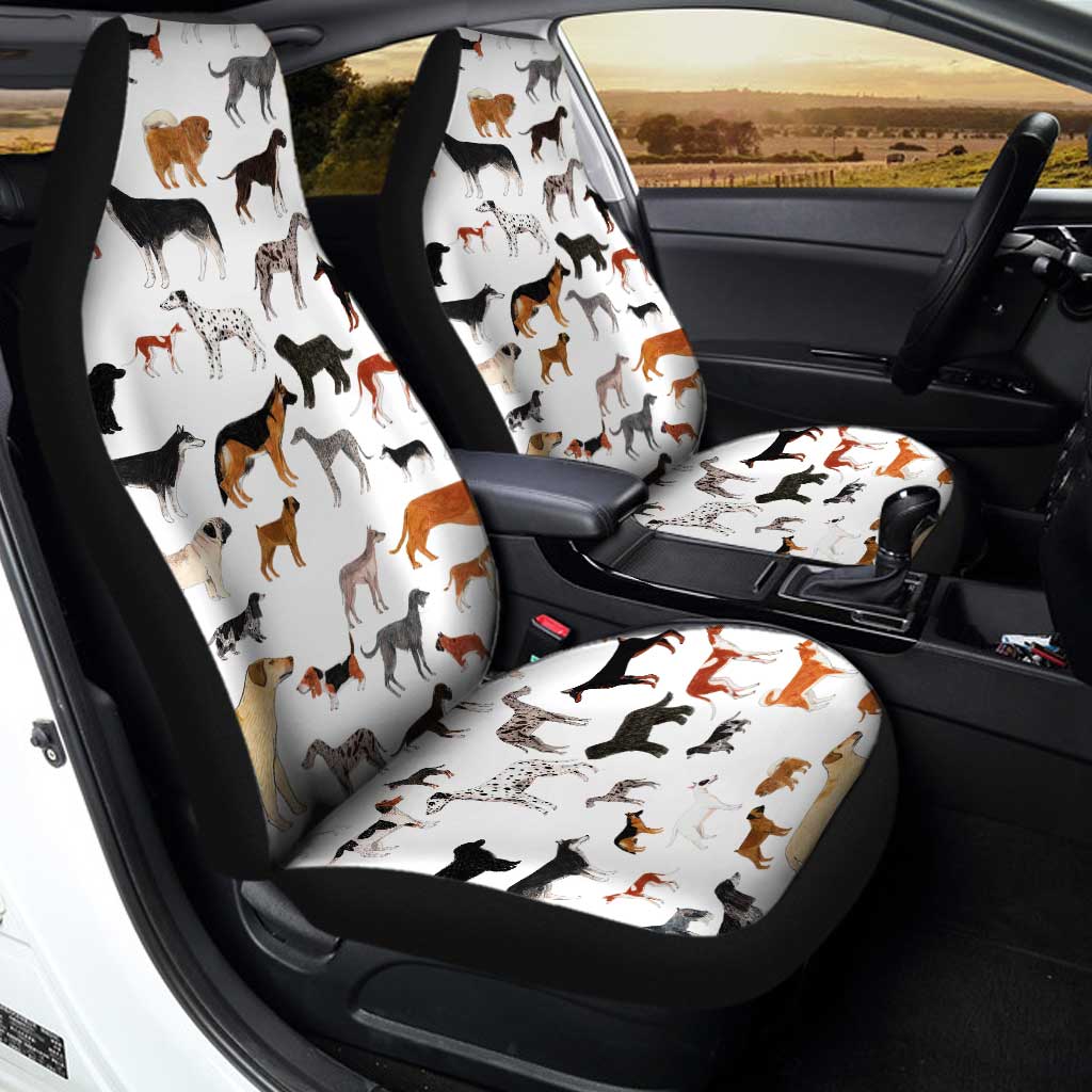 Dogs Breed Car Seat Covers Custom Dog Lover Car Accessories - Gearcarcover - 2
