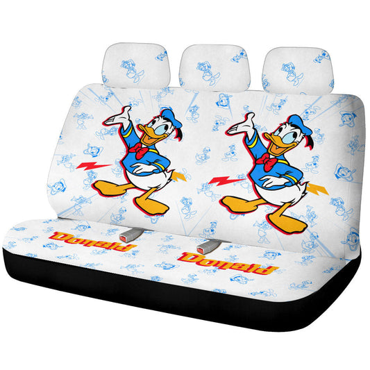 Donald Car Back Seat Cover Custom Cartoon Car Accessories - Gearcarcover - 1