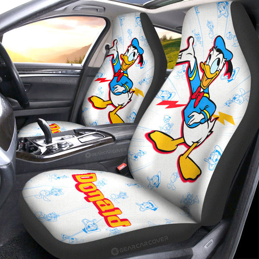 Donald Car Seat Covers Custom Cartoon Car Accessories - Gearcarcover - 2