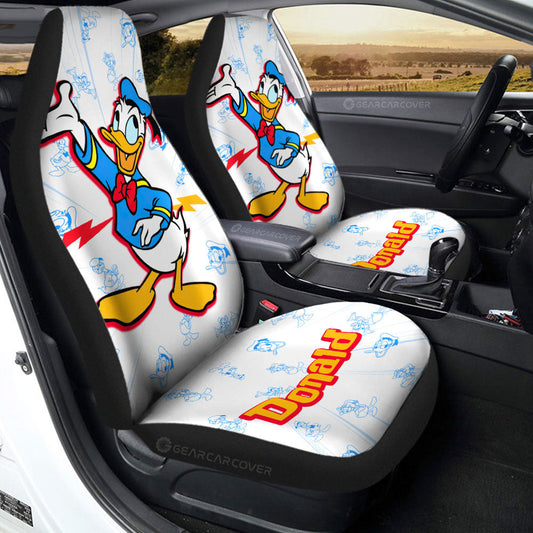 Donald Car Seat Covers Custom Cartoon Car Accessories - Gearcarcover - 1
