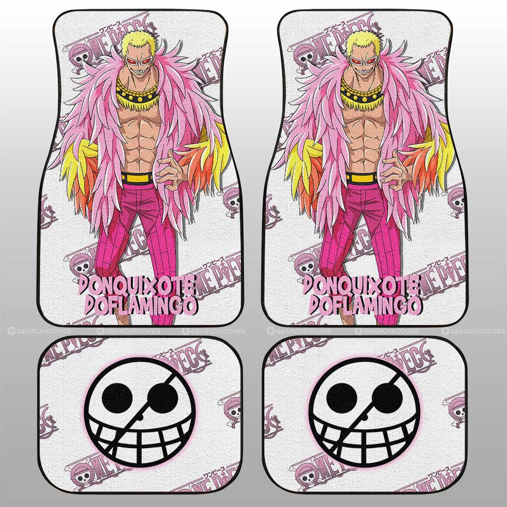 Donquixote Doflamingo Car Floor Mats Custom One Piece Anime - Gearcarcover - 1