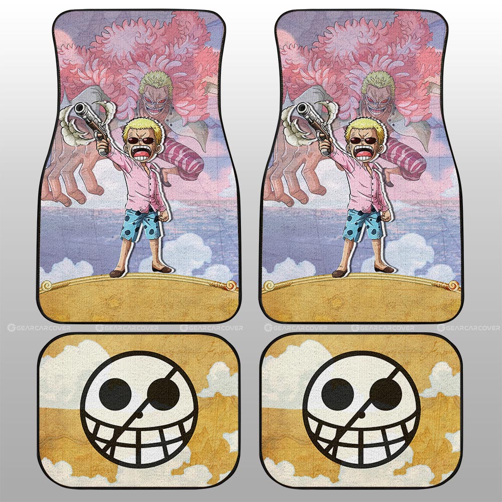 Donquixote Doflamingo Car Floor Mats Custom One Piece Map Anime Car Accessories - Gearcarcover - 2