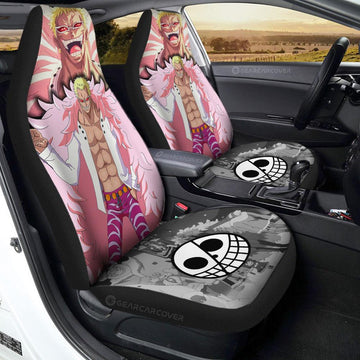 Donquixote Doflamingo Car Seat Covers Custom Anime One Piece Car Interior Accessories - Gearcarcover - 1