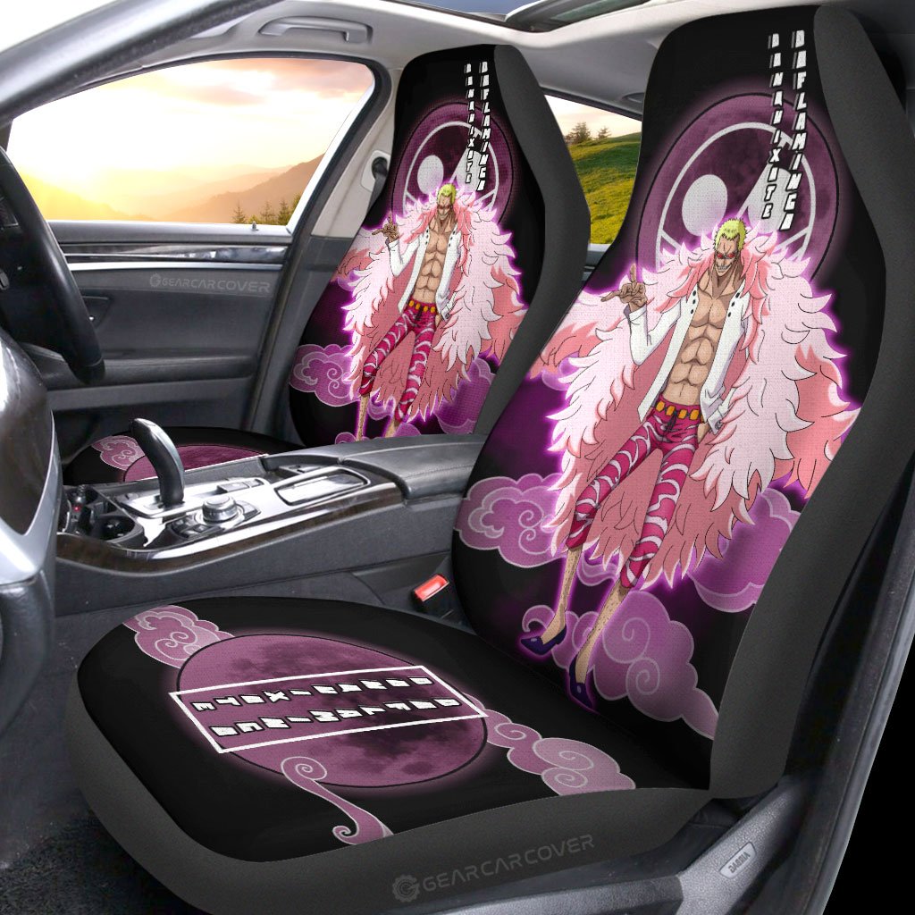 Donquixote Doflamingo Car Seat Covers Custom One Piece Anime Car Accessories For Anime Fans - Gearcarcover - 2