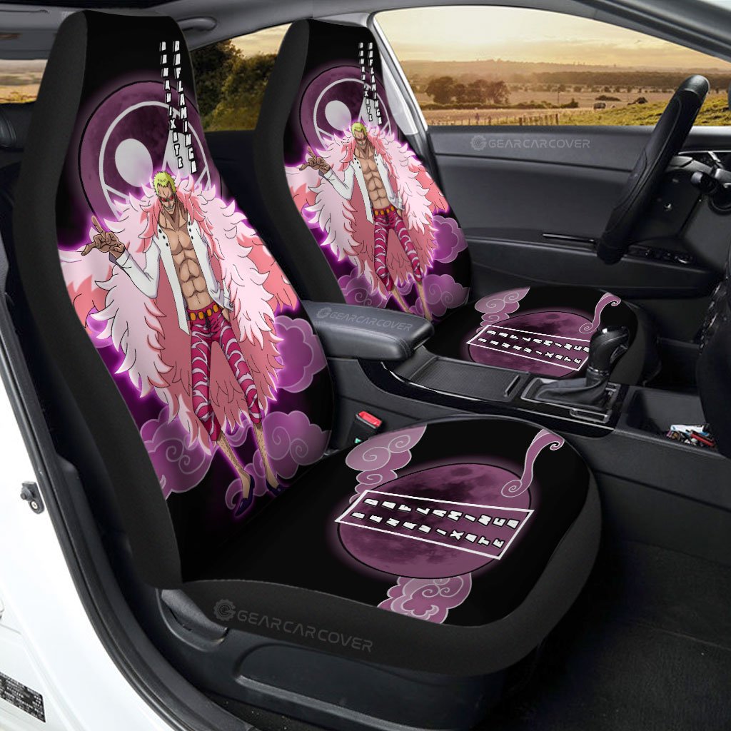 Donquixote Doflamingo Car Seat Covers Custom One Piece Anime Car Accessories For Anime Fans - Gearcarcover - 1