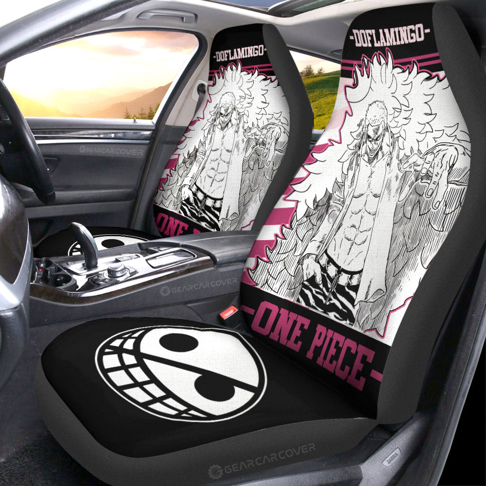 Donquixote Doflamingo Car Seat Covers Custom One Piece Anime Car Accessories - Gearcarcover - 3