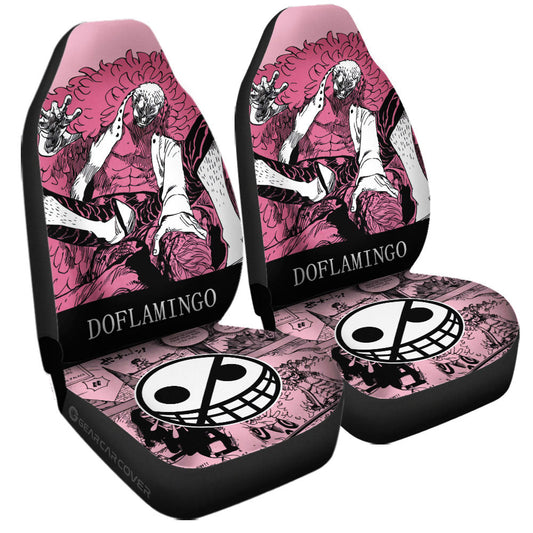 Donquixote Doflamingo Car Seat Covers Custom One Piece Anime Car Accessories - Gearcarcover - 1