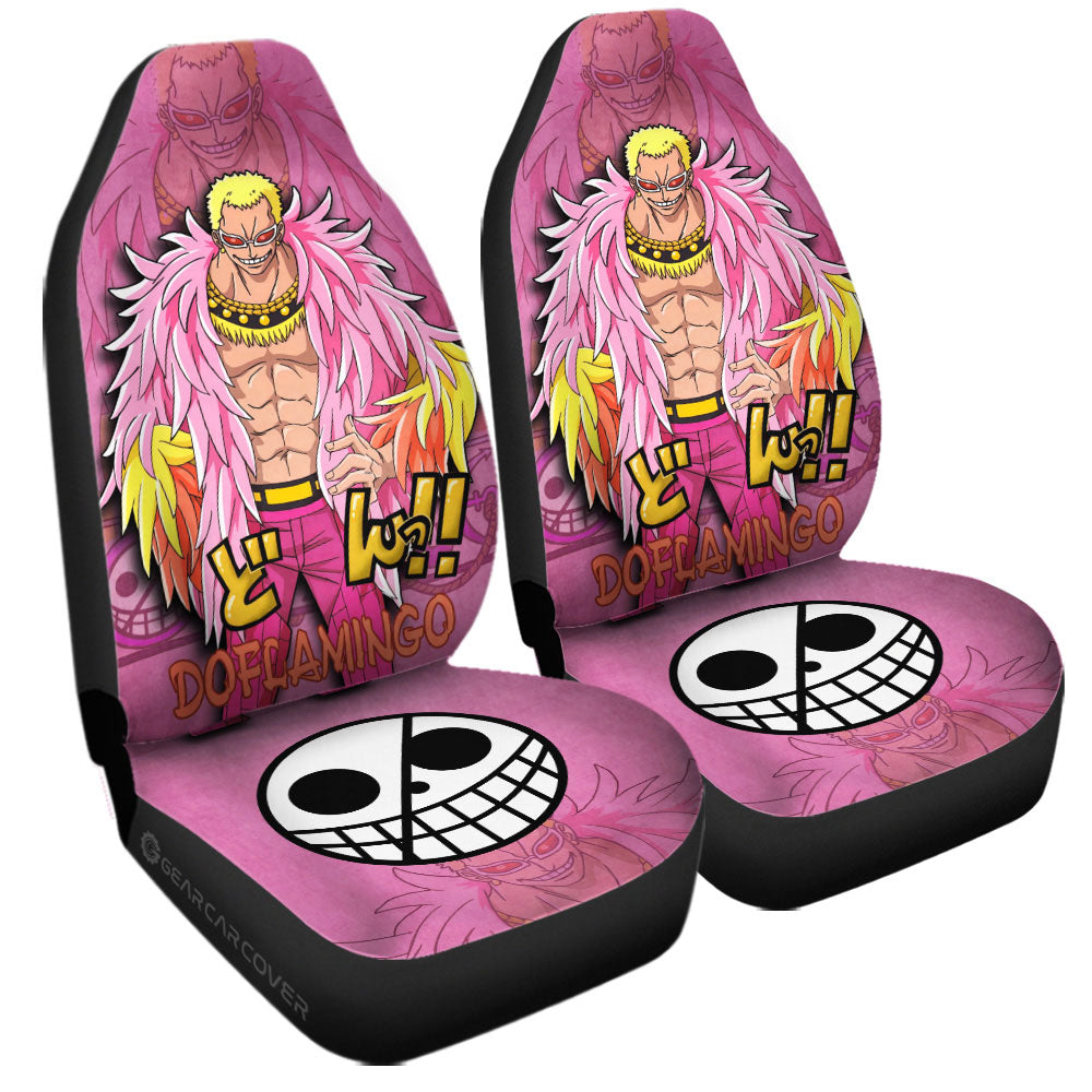 Donquixote Doflamingo Car Seat Covers Custom One Piece Anime Car Accessories - Gearcarcover - 1