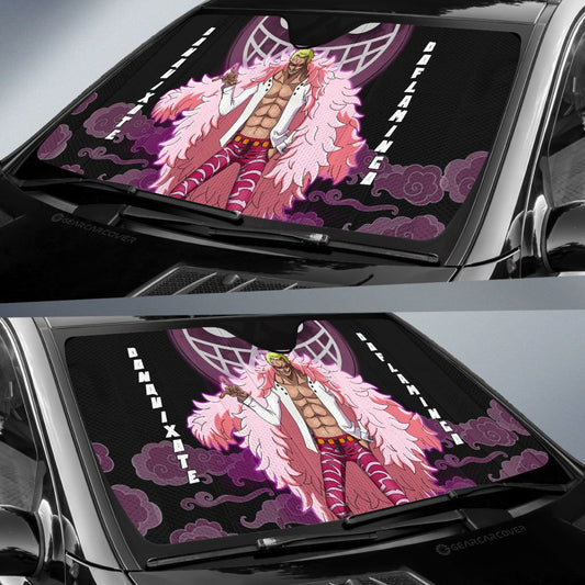 Donquixote Doflamingo Car Sunshade Custom One Piece Anime Car Accessories For Anime Fans - Gearcarcover - 2