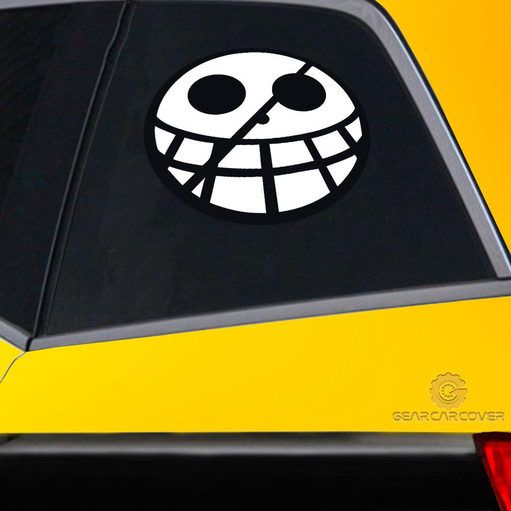 Donquixote Pirates Flag Car Sticker Custom One Piece Anime Car Accessories - Gearcarcover - 2