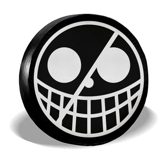 Donquixote Pirates Flag Spare Tire Covers Custom One Piece Anime Car Accessories - Gearcarcover - 2