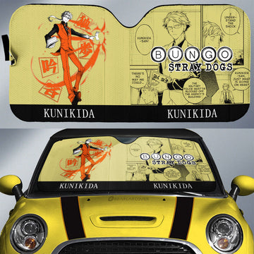 Doppo Kunikida Car Sunshade Custom Bungou Stray Dogs Anime Car Interior Accessories - Gearcarcover - 1