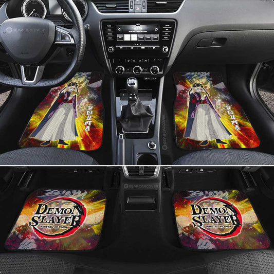 Douma Car Floor Mats Custom Characters Demon Slayer Car Accessories - Gearcarcover - 2